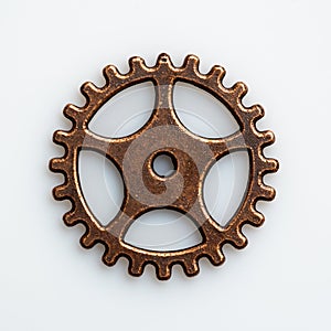 Rustic looking detailed view of a gear