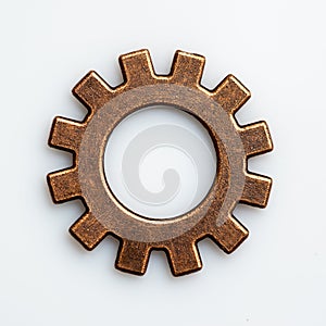 Rustic looking detailed view of a gear