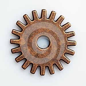 Rustic looking detailed view of a gear