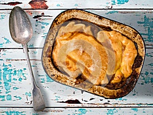 Rustic meat pie
