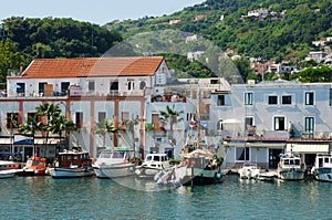 Rustic mediterranean port of Ischia