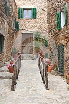 Rustic mediterranean village Valldemossa at Mallorca, Spain