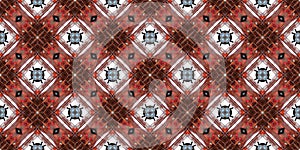 Rustic metal elements seamless abstract pattern