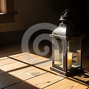 The wood planks have a natural finish enhancing the cozy ambiance