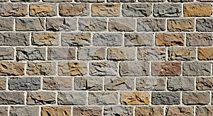 Rustic Multicolored Stone Wall Texture Background