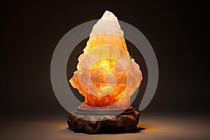 Rustic Natural salt lamp. Generate ai