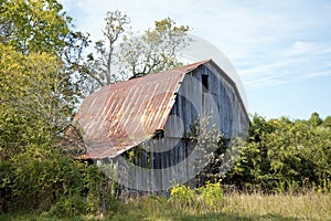 Rustic old barn in Fall season