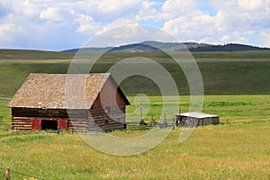 Rustic old barn in Montana.