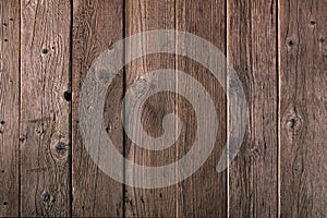 Rustic old brown wood plank background