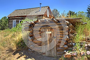 Rustic Old Time Log Cabin And Root Cellar
