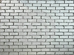 Rustic old white Brick Wall Background Image