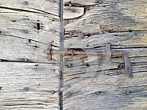 Rustic old wooden Door