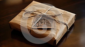 rustic parcel brown paper