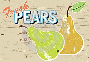 Rustic Pears Sign