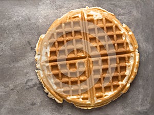Rustic plain waffle