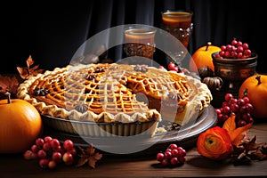 Rustic pumpkin pie: thanksgiving\'s homemade treat