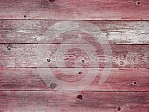 Rustic red weathered barn wood board background