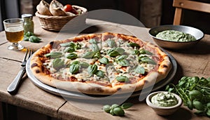 Rustic Pizza and Herb Spread