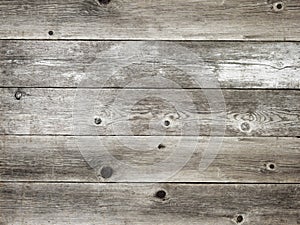 Rustic silver grey weathered barn wood board background