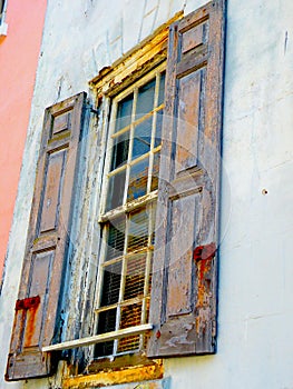 Rustic Southern Building Window and Facade