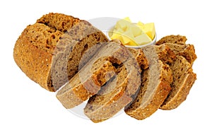 Stone Baked Rye Bread Sourdough Bloomer Loaf photo