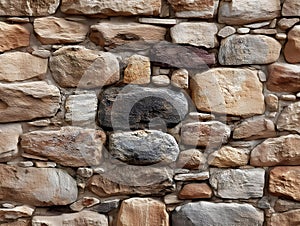 Rustic Stone Wall Texture Details Background