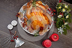 Rustic Style Christmas Turkey