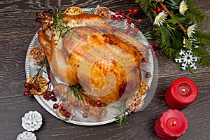 Rustic Style Christmas Turkey