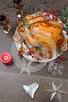 Rustic Style Christmas Turkey