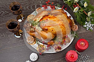 Rustic Style Christmas Turkey