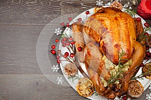 Rustic Style Christmas Turkey