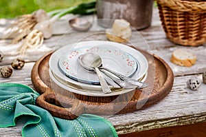 Rustic Summer Table Setting