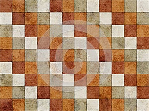 Rustic textured vintage checkerboard pattern