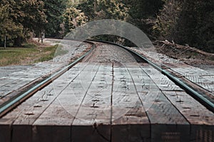 Rustic Train Tracks in the Heartland