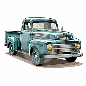 Rustic Truck Nostalgic Charm