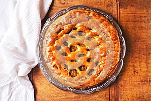 Rustic vegetable pie