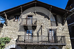 Rustic village of Esterri Aneu, Lleida, Catalonia, Spain photo