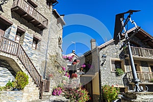Rustic village of Llavorsi, Lleida, Catalonia, Spain photo