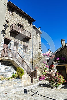 Rustic village of Llavorsi, Lleida, Catalonia, Spain photo