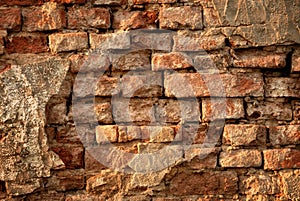 Rustic vintage brick wall