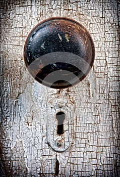 Rustic vintage doorknob