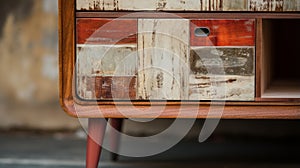 Rustic Vintage Furniture Collection: Distressed Tv Console With Natural Charm