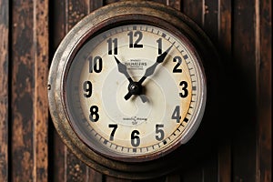 Rustic Vintage Industrial Wall Clock