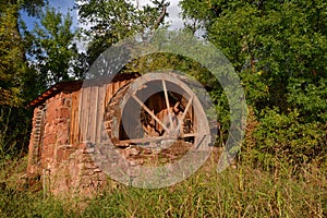 Rustic and vintage water mill