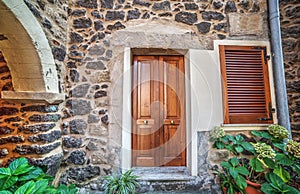 Rustic wall in Castelsardo