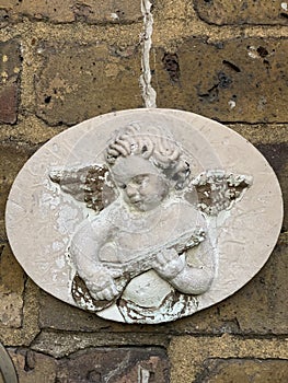 Rustic angel wall plaque