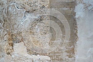 rustic wall - raw material background made with cement and stones