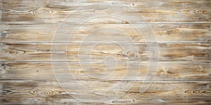 Rustic weathered light brown wooden planks background texture. Generative AI