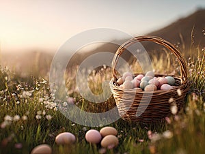 Outdoor Easter egg basket