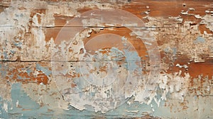 Rustic Wood Background With Peeling Paint - High Definition Stock Photo